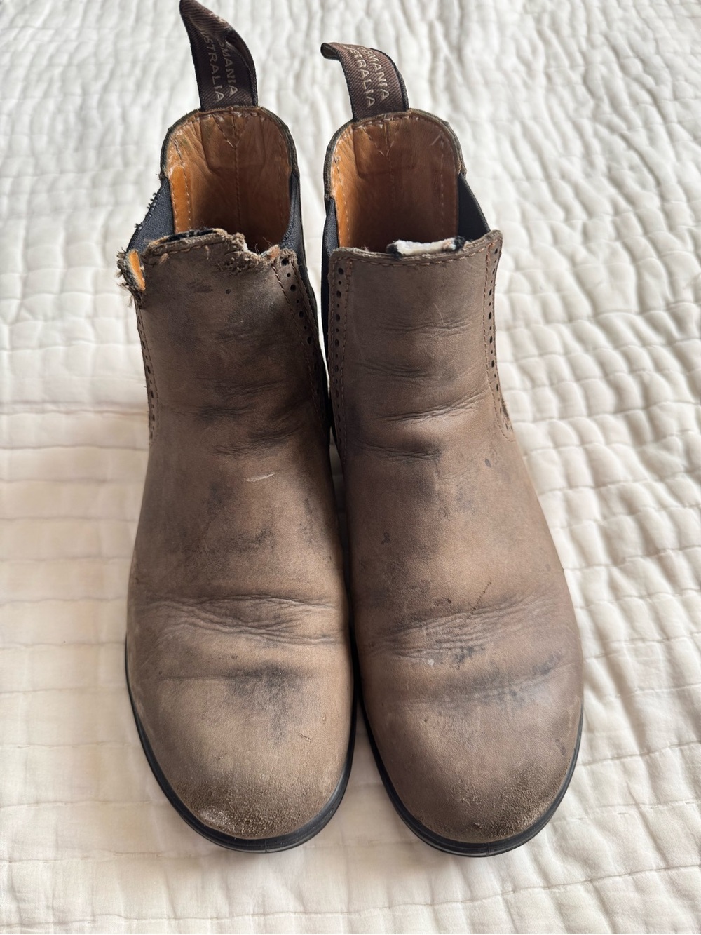 Blundstone Boots 1351 Originals Rustic Brown Women’s Sz 5 Au/8 Us no front pulls - Picture 2 of 11